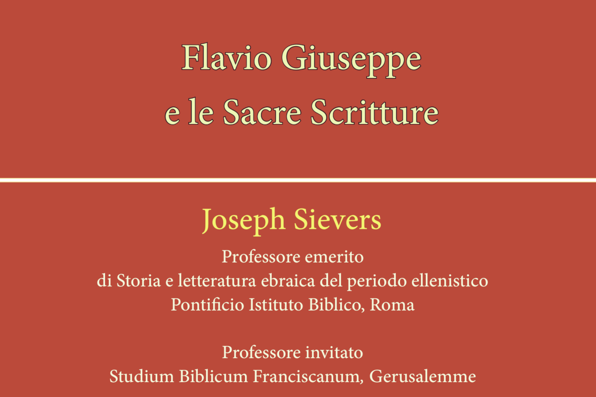 Sievers - Flavio Giuseppe e le Sacre Scritture