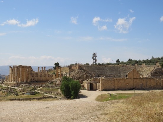 Giordania 2018. Jerash, tempio di Zeus e teatro sud