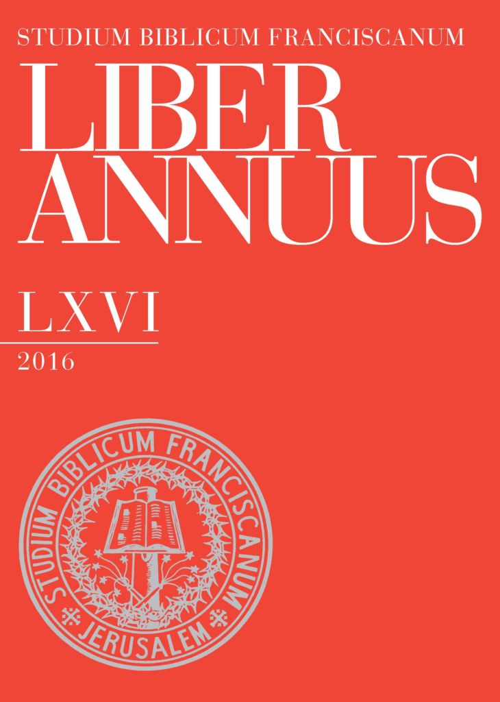 Liber Annuus 2016
