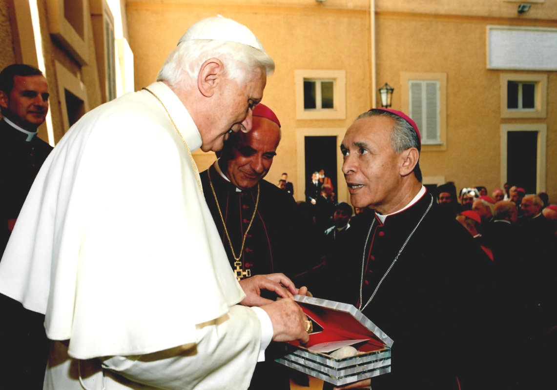 Il Card. Padrón Sanchez con Papa Benedetto XVI