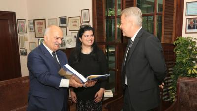 Prince El-Hassan bin Talal, Princess Sumaya bint El-Hassan, Professor Győző Vörös