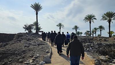 Il gruppo a Megiddo