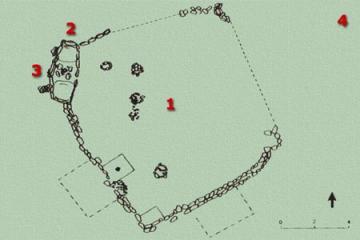 Tempio dei Leopardi - Pianta