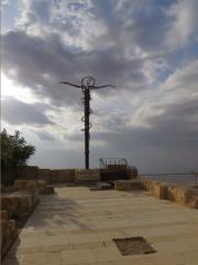 Giordania 2018 Monte Nebo Scultura del Cristo