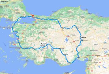 Turchia 2023 Itinerario